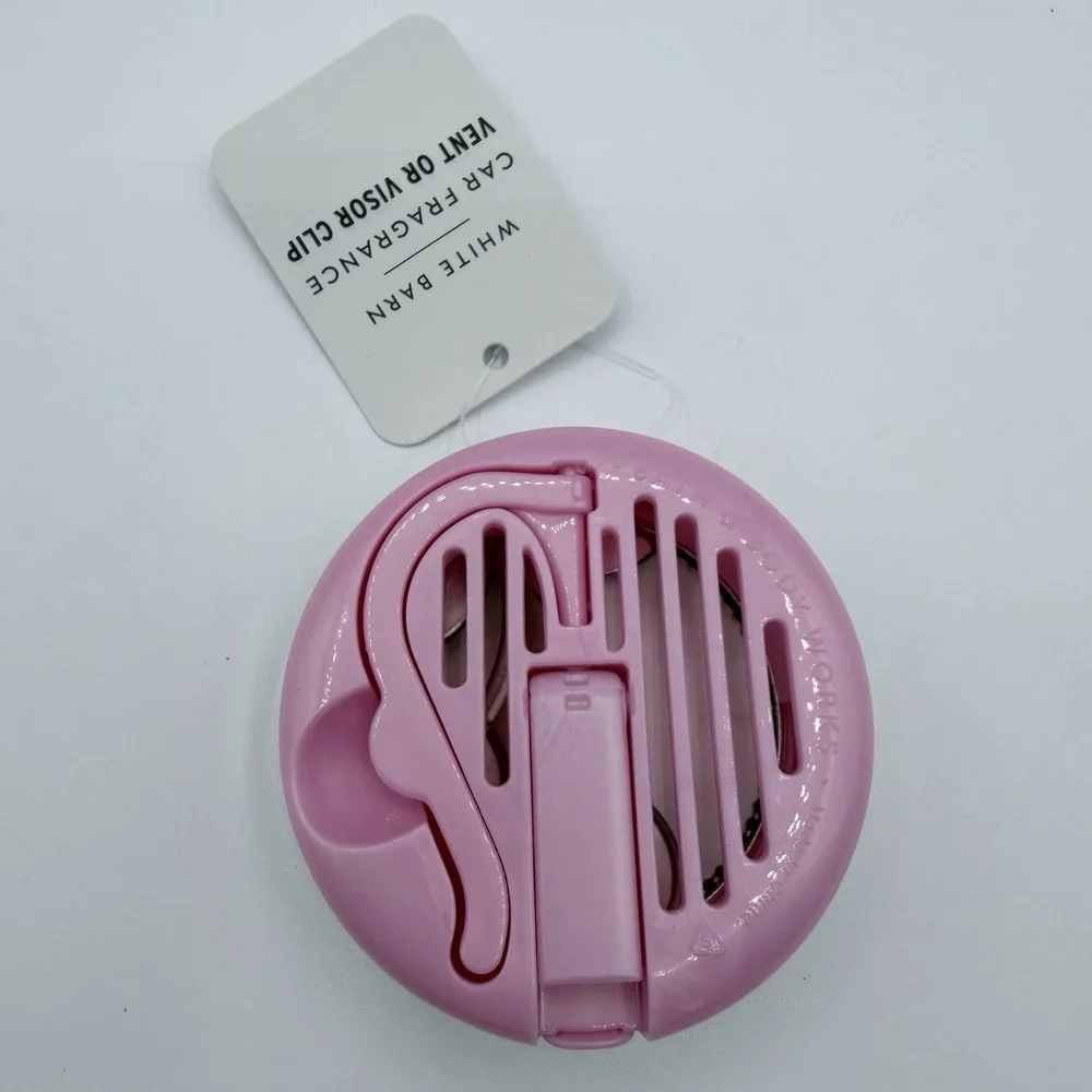 Bath & Body Works Pink Cherry Scentportable Car Fragrance Holder Visor Clip